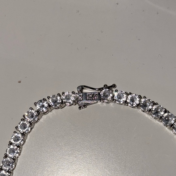 Classic Diamond Tennis Necklace - Picture 3 of 4